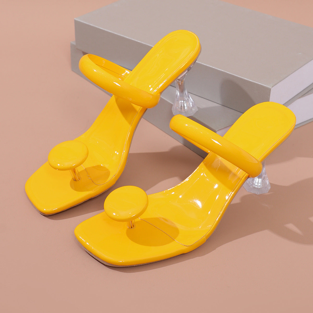 High Heel Slippers Candy Color Women's Slippers