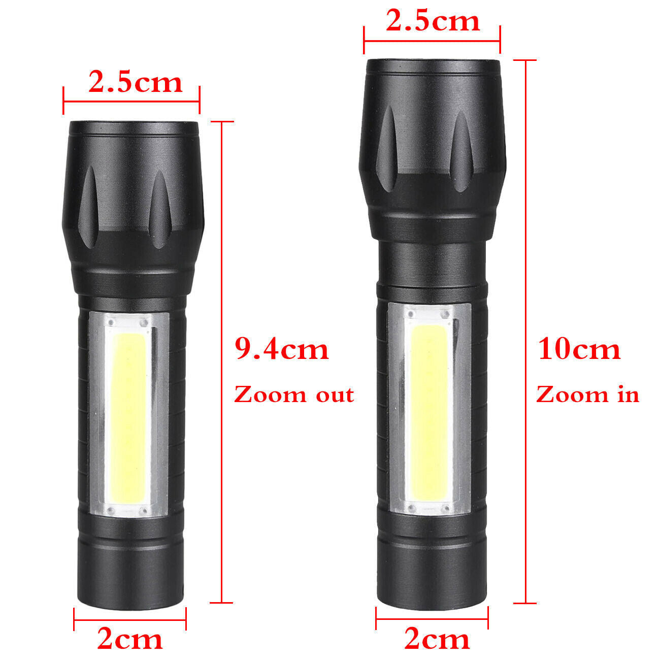 Mini LED COB Flashlight Torch