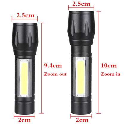 Mini LED COB Flashlight Torch