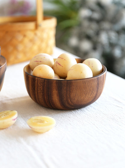 Kitchen Natural Wooden Fruit Bowl