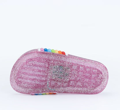 Children's Rainbow Slippers Shoes
