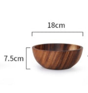 Kitchen Natural Wooden Fruit Bowl