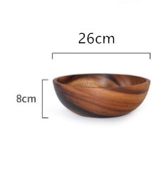 Kitchen Natural Wooden Fruit Bowl