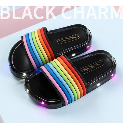 Children's Rainbow Slippers Shoes
