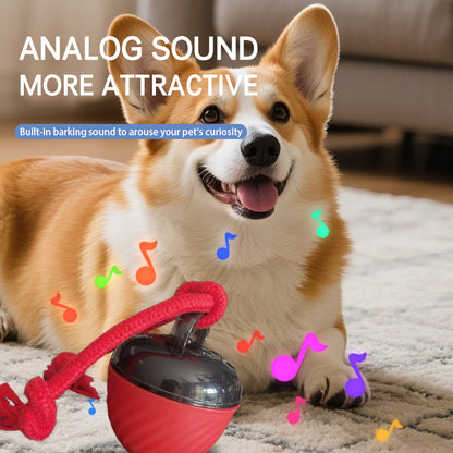 Smart Dog Cat Toy Ball Electronic Interactive Pet Toy Moving Ball Rope USB 3 Modes Automatic Moving Bouncing For Puppy Chew Products Pets Products