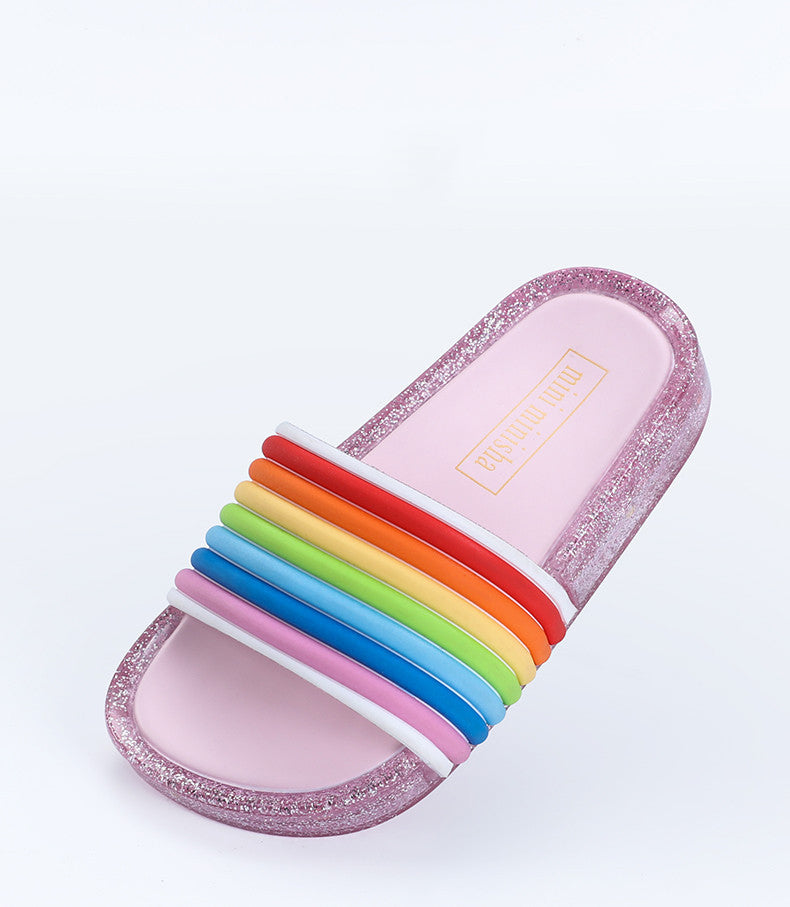 Children's Rainbow Slippers Shoes