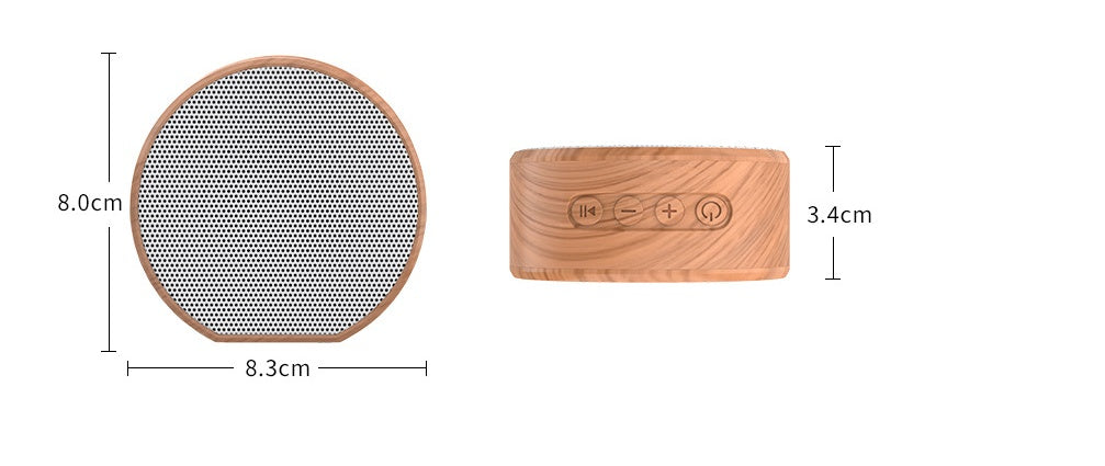 Wood Bluetooth Speaker Portable Outdoor Wireless