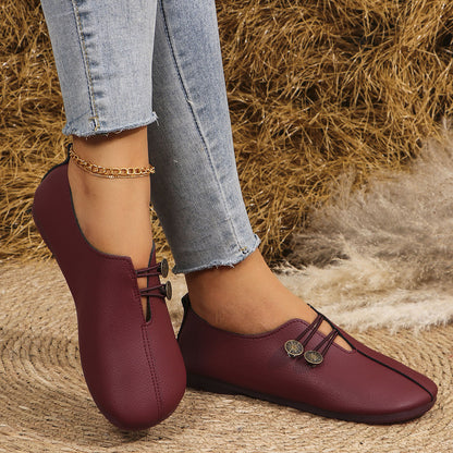 Square Toe Slip-on Sandals For Women