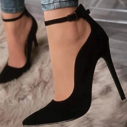 Buckle Pointed High Heels