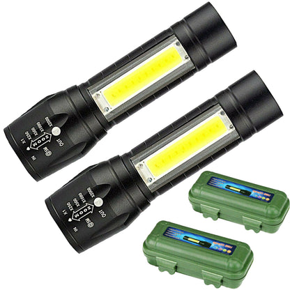 Mini LED COB Flashlight Torch
