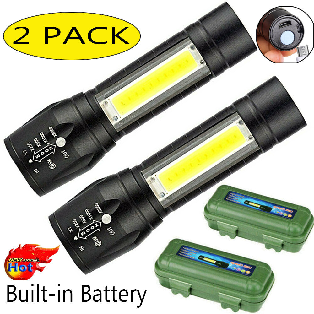 Mini LED COB Flashlight Torch