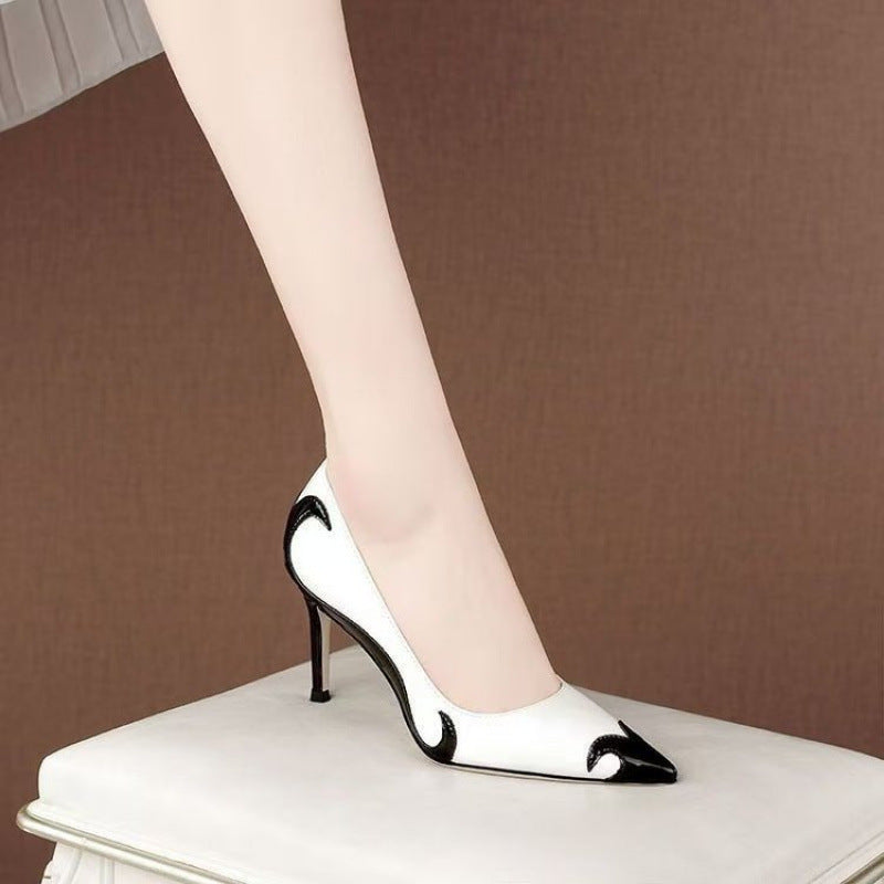 Small Niche High Heels With Pointed Toes And Thin Heels