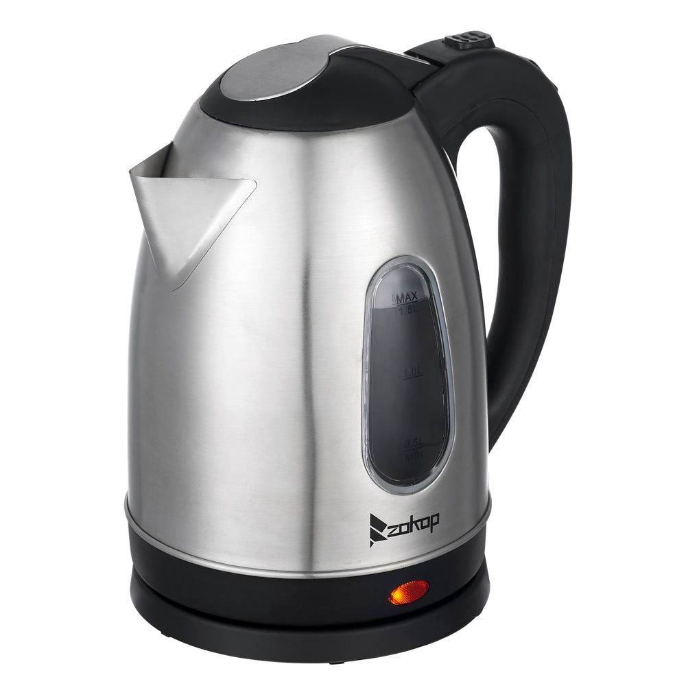 HD-1802S 220V 2000W 1.5L Stainless Steel Electric Kettle with Water Window