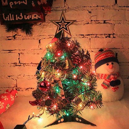 60 Long Tabletop Artificial Small Mini Christmas Tree W  LED Lights Ornament