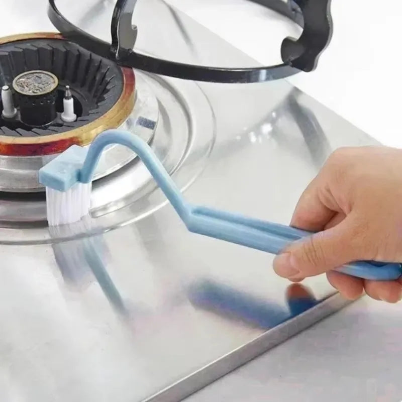 Curved Toilet Brush Gap Cleaning Tool Bathroom Accessory Long Handle Wall Mounted Toilet Soft Bristle Brush Plastic Durable