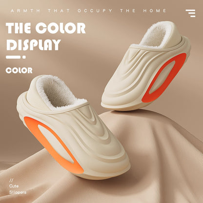 Thick-soled Waterproof Non-slip Fleece-lined Insulated Cotton Shoes Unisex