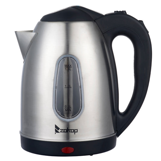 HD-1802S 220V 2000W 1.5L Stainless Steel Electric Kettle with Water Window