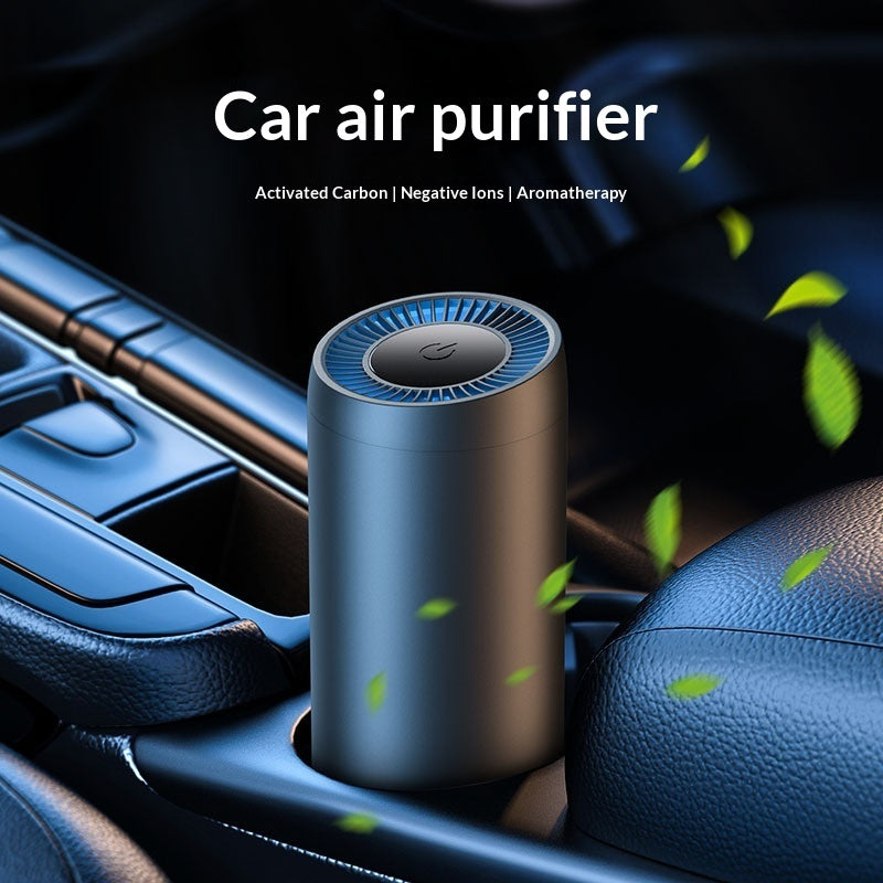 Small Portable Aluminum Alloy USB Car Air Purifier