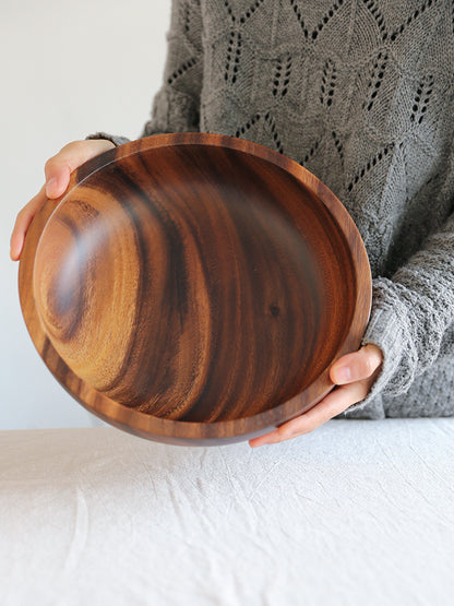 Kitchen Natural Wooden Fruit Bowl