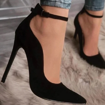 Buckle Pointed High Heels