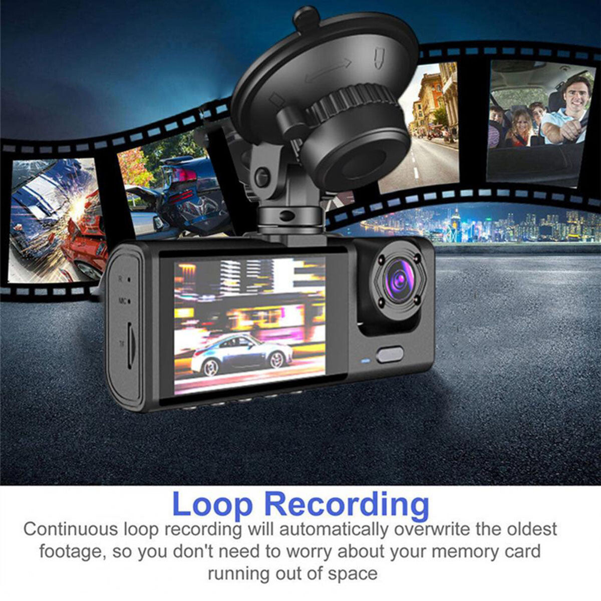 1080P Dual Lens Car Dash Cam