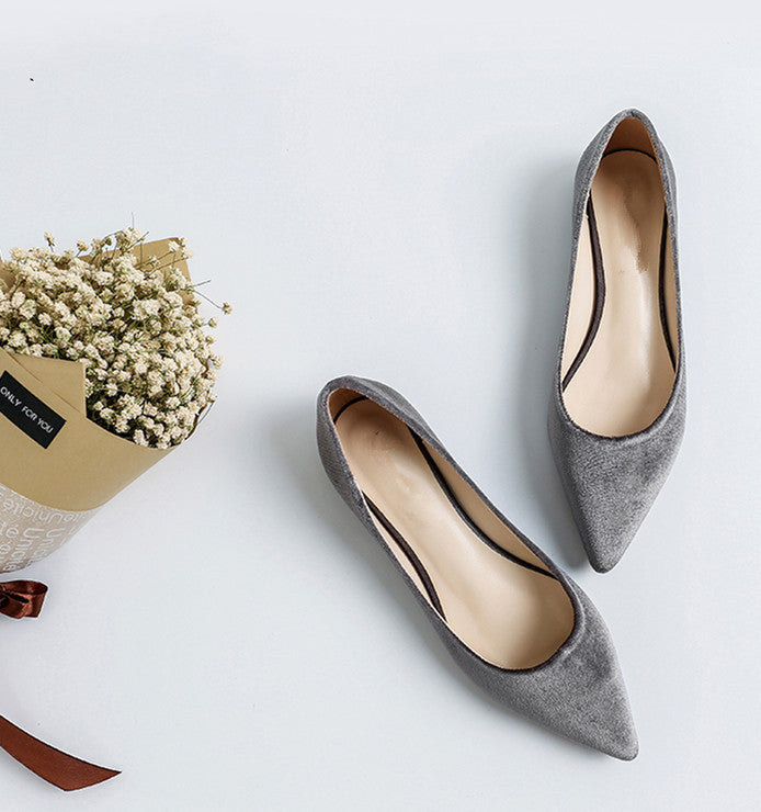 Comfortable Pointed-toe Shallow Mouth Single Shoes Women