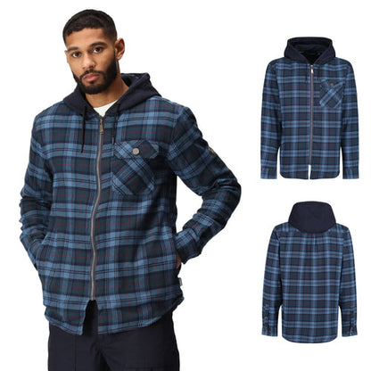 Mens Fleece Lined Check Shirt TRS205