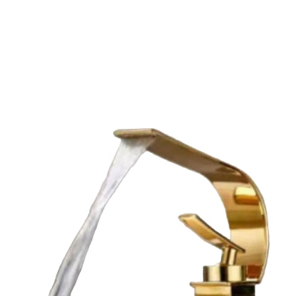 Waterfall Crescent Moon Basin Faucet