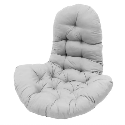 Hanging Egg Chair Thick Cushion Swing Chair Pad, Light Grey