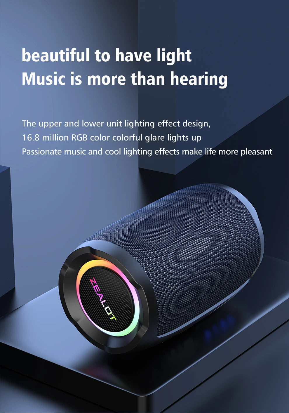 Portable 360° Stereo Bluetooth Speaker