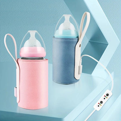 USB Baby Bottle Warmer Portable Travel Infant Baby Feeding Bottle Warmer Heater Thermostat Heated Cover Milk Bottle Heater Bags