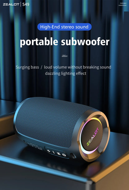 Portable 360° Stereo Bluetooth Speaker