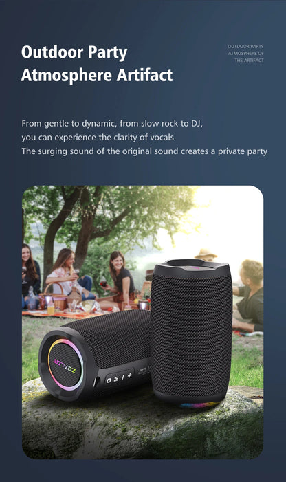 Portable 360° Stereo Bluetooth Speaker