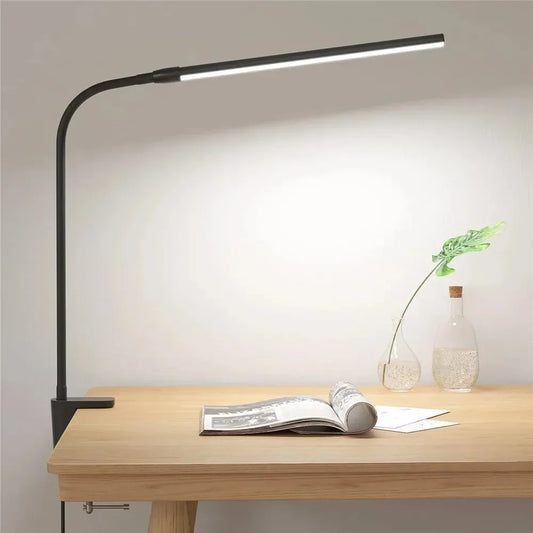 Double-Head LED Clip Desk Lamp