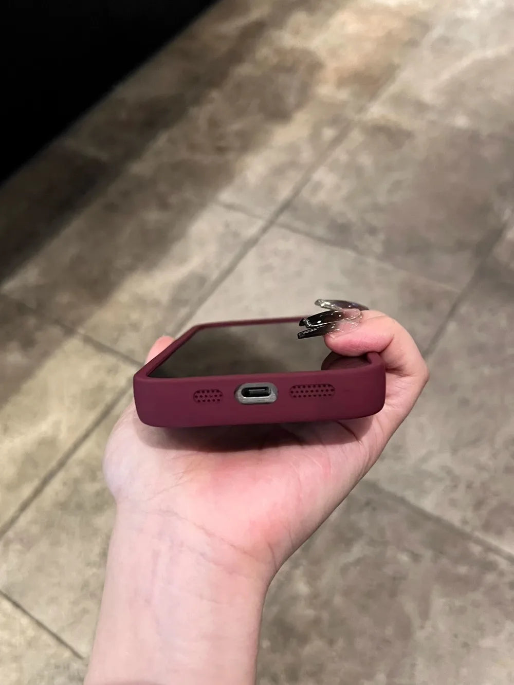 Wine Red Love Liquid Silicon Case for iphone 16 15 14 13 12 11 pro max plus x xs xr Camera protection soft back cover coffee