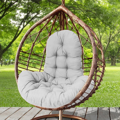 Hanging Egg Chair Thick Cushion Swing Chair Pad, Light Grey