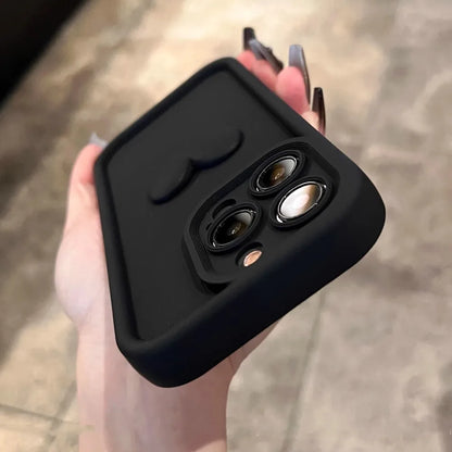 Wine Red Love Liquid Silicon Case for iphone 16 15 14 13 12 11 pro max plus x xs xr Camera protection soft back cover coffee