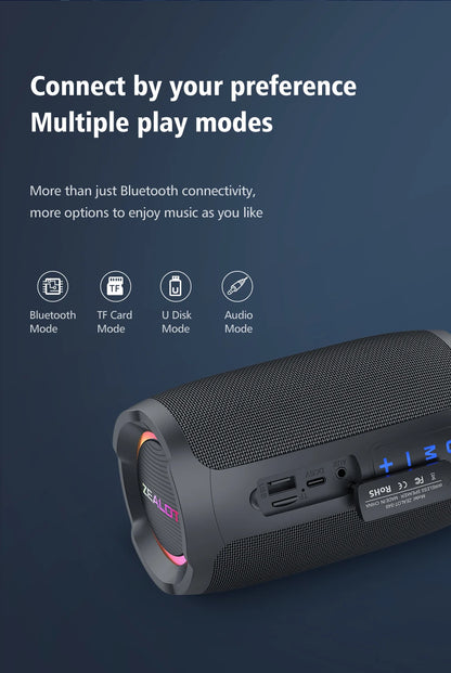 Portable 360° Stereo Bluetooth Speaker