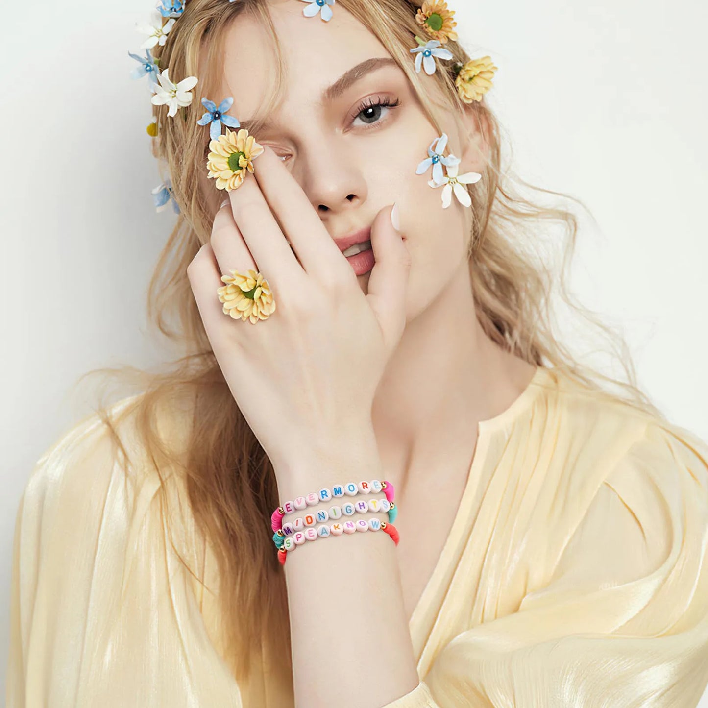 Bracelets Fashion Basics And Versatile Inspiration Couple Bracelet Letter Printed Beaded Bracelet