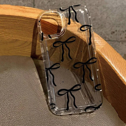 Heart Bow Phone Case for IPhone 17 16 15 14 13 12 11 Pro Max 13 12 Mini 17Air 16e