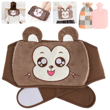 1000ml Hot Water Bottle Bag With Warm Pouch Waist Cover Belt Warmer Waist Bag