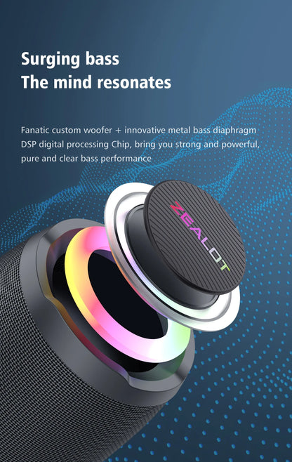 Portable 360° Stereo Bluetooth Speaker