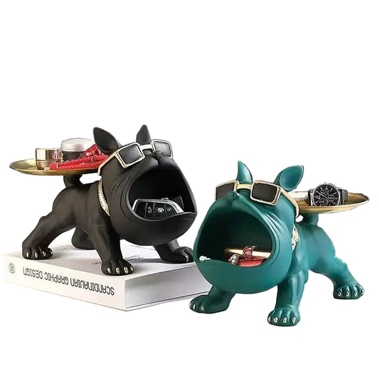 Resin Bulldog Figurine Decor