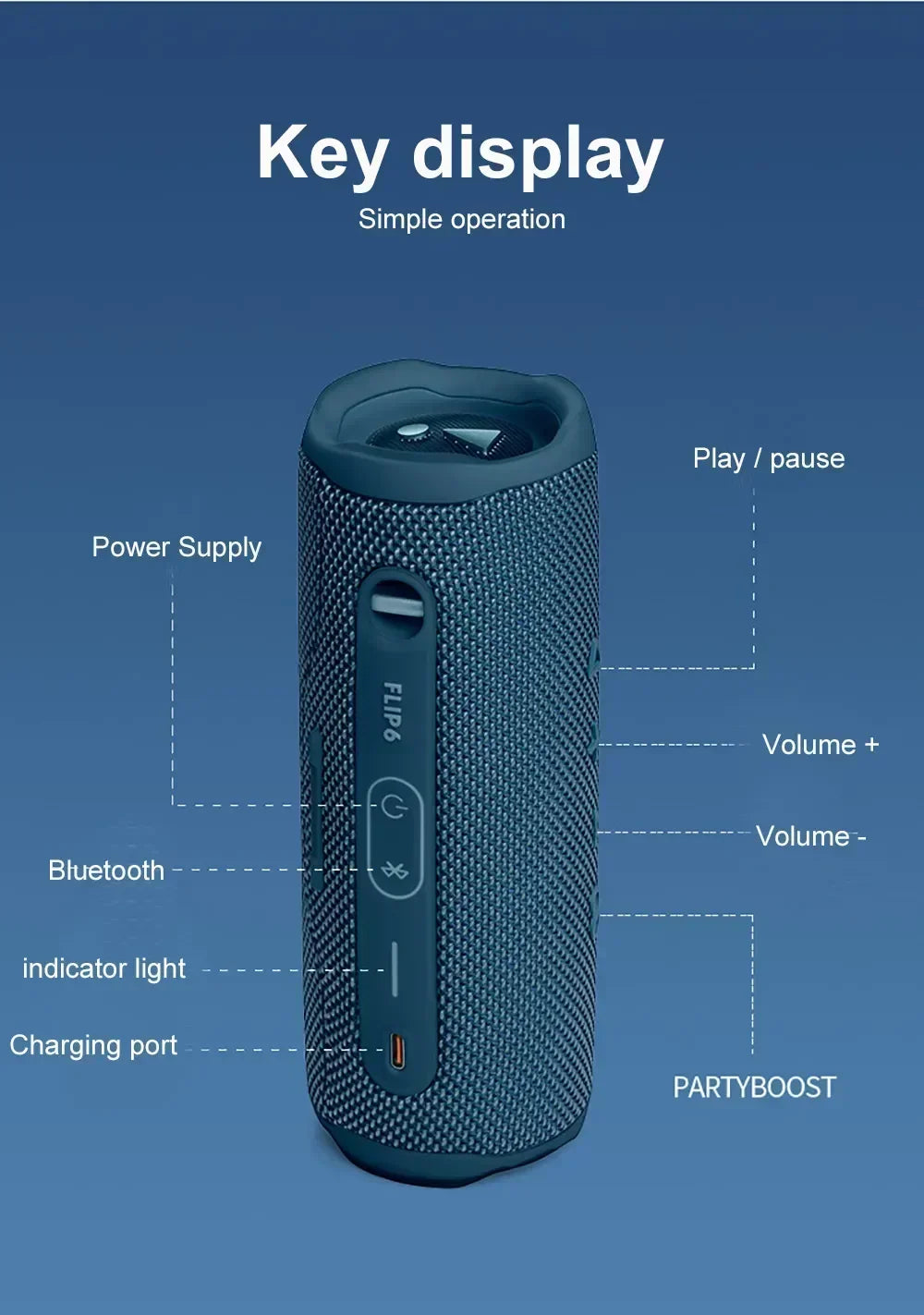 Portable Waterproof Bluetooth Speaker