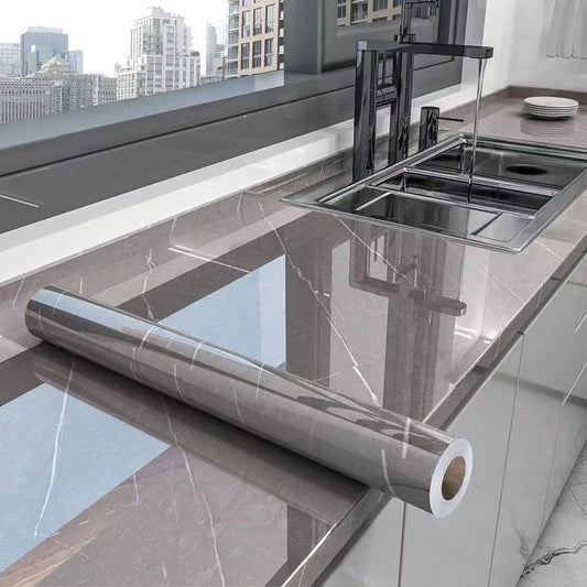 40CM Self-Adhesive Marble PVC Wallpaper