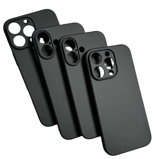Black Silicone Matte iPhone Case
