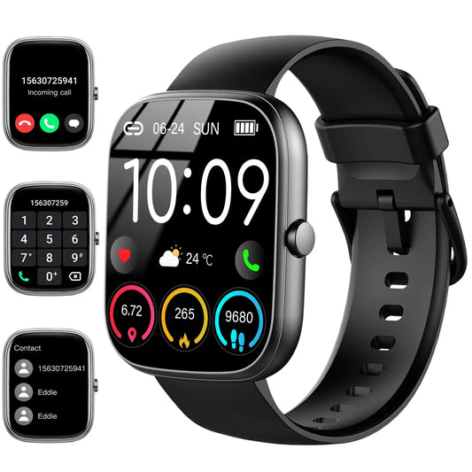Smart Watch, 1.91" Smartwatch (Answer/Make Call), IP68 Waterproof Fitness Tracker, 110+ Sport Modes, Heart Rate and Sleep Monit