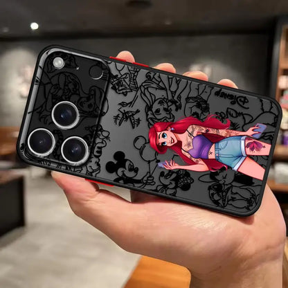 Funda Case For iPhone 17ProMax 17 17Air 17Pro 16 15 14 13 12 11 Plus Pro ProMax Luxury Cover Disney Ariel Princess