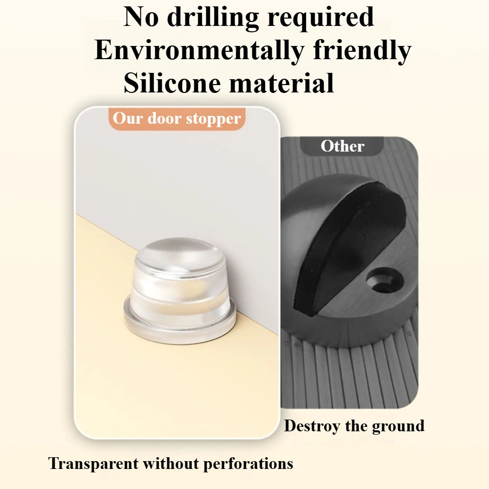Transparent Silicone Door Stopper