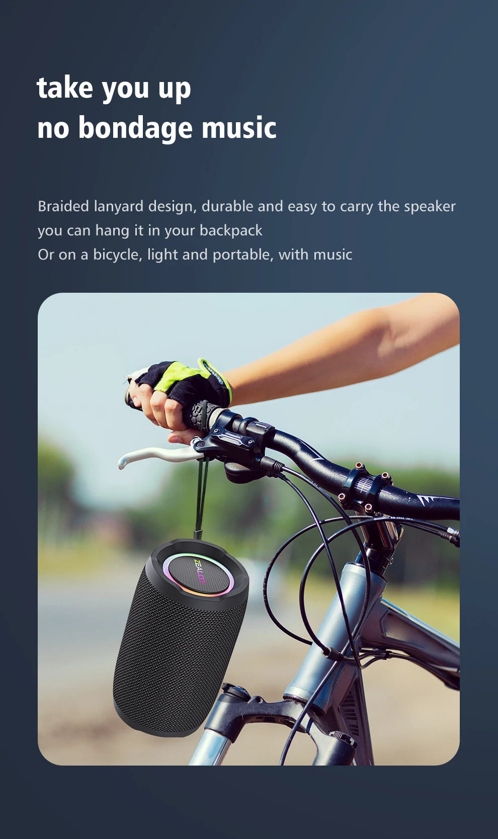 Portable 360° Stereo Bluetooth Speaker